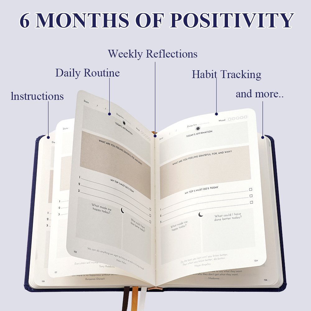 1 carnet de gratitude quotidie - Health Wellness Journal avis et prix